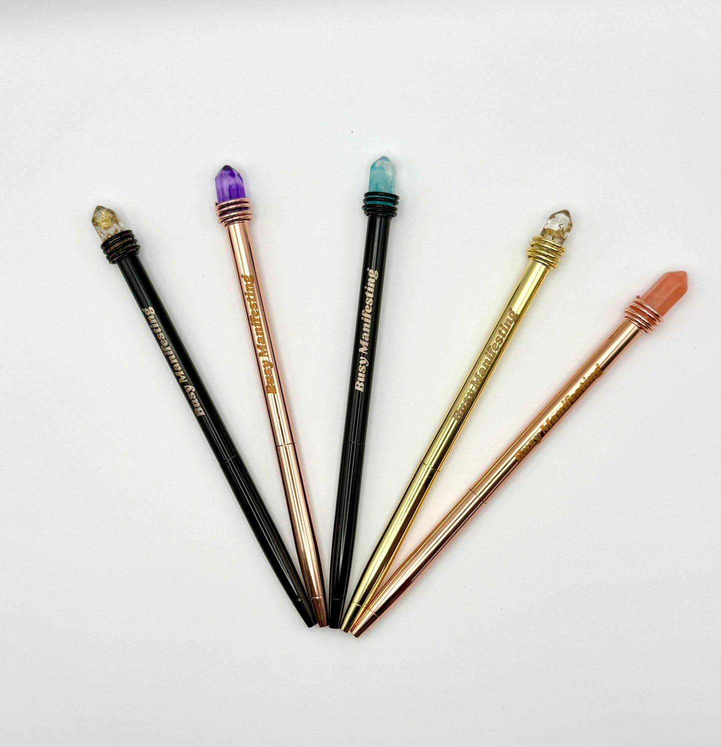 Busy Manifesting Crystal Mystic Pen