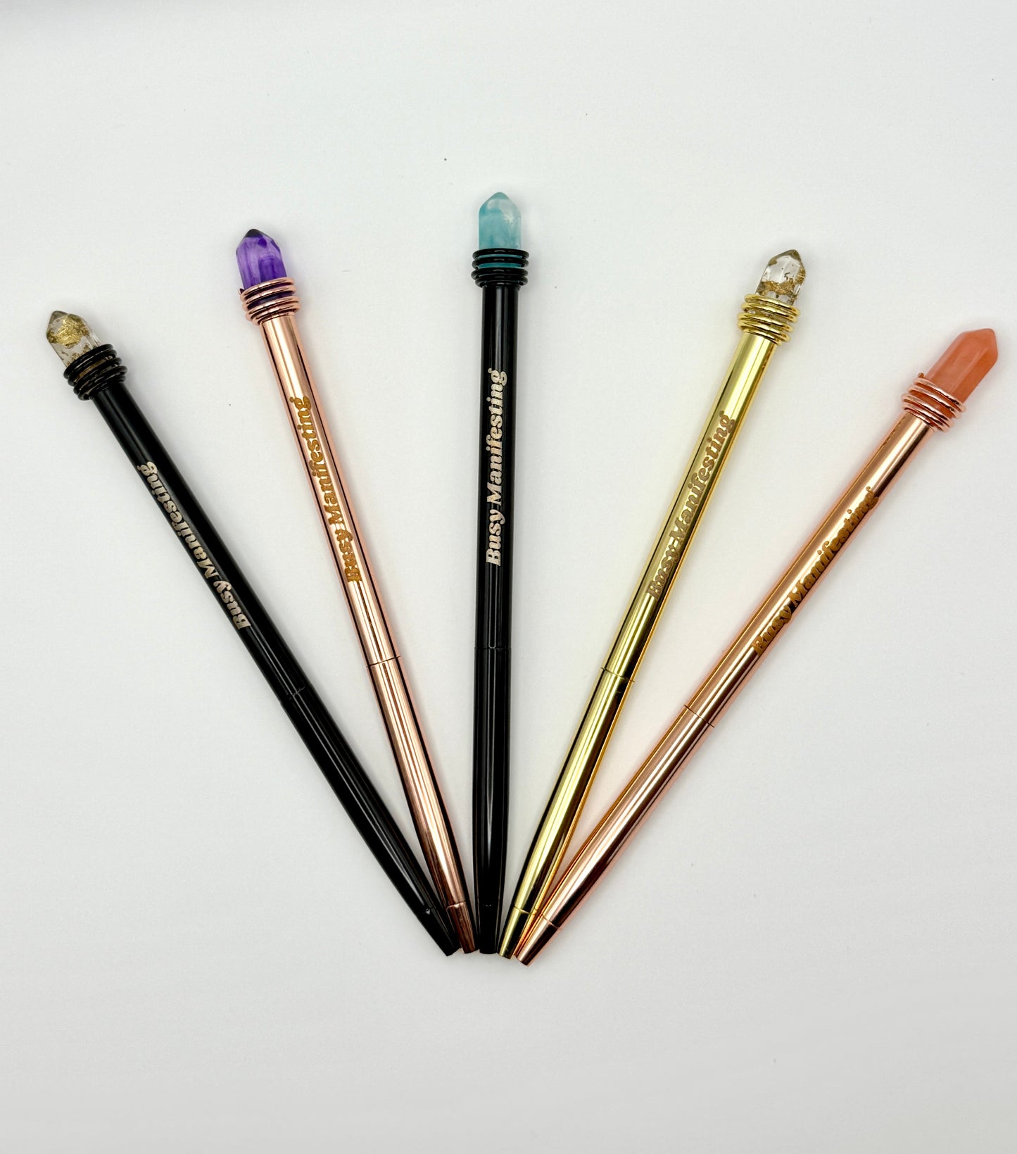 Busy Manifesting Crystal Mystic Pen