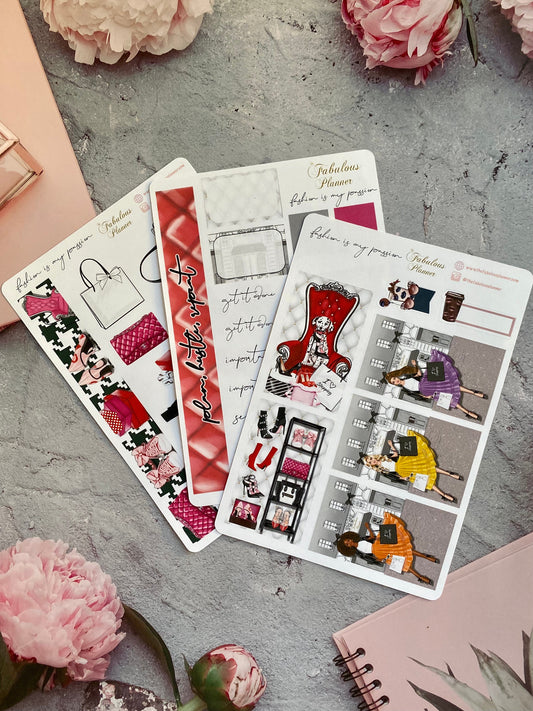 Fashion is my Passion Sticker Kit - 6 Sheets