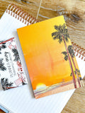 Tropical Beach Vacation Travel Sunset Notepad - 4x6 Inches (*Notepad Only*)