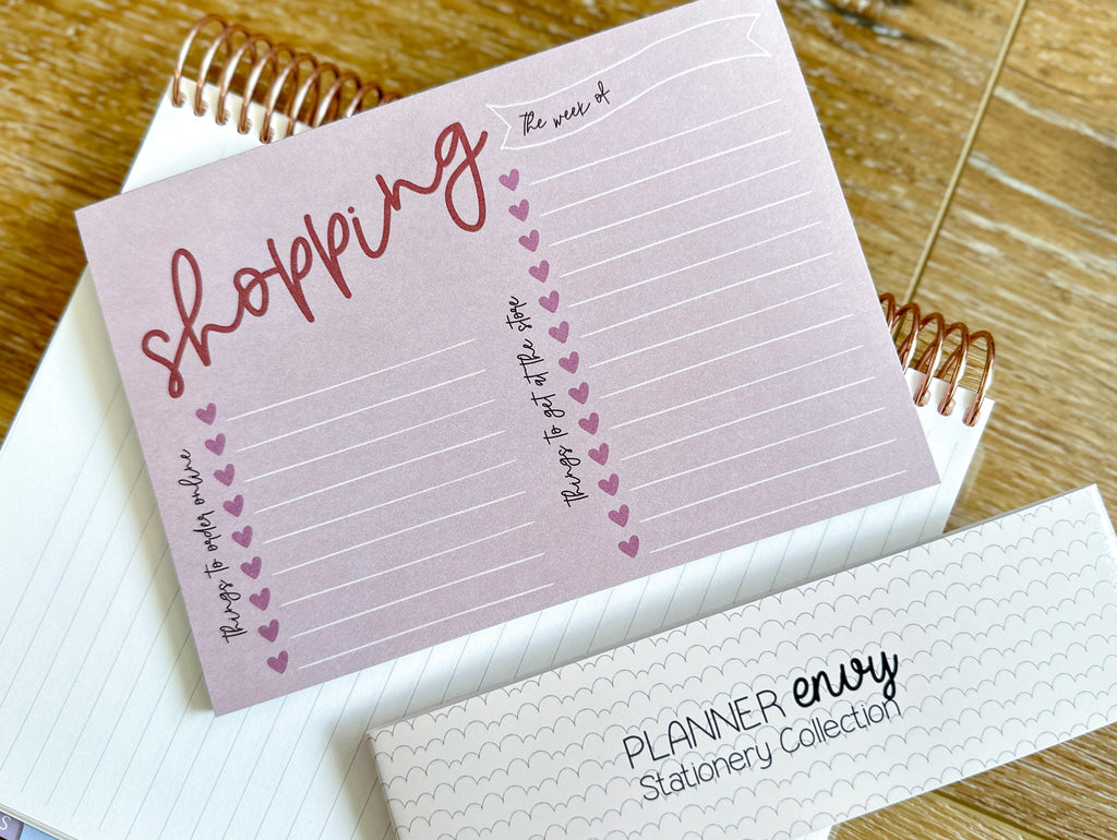 Shopping List Notepad: Groceries, Online, Things to buy - 7x5 Inches (*Notepad Only*)