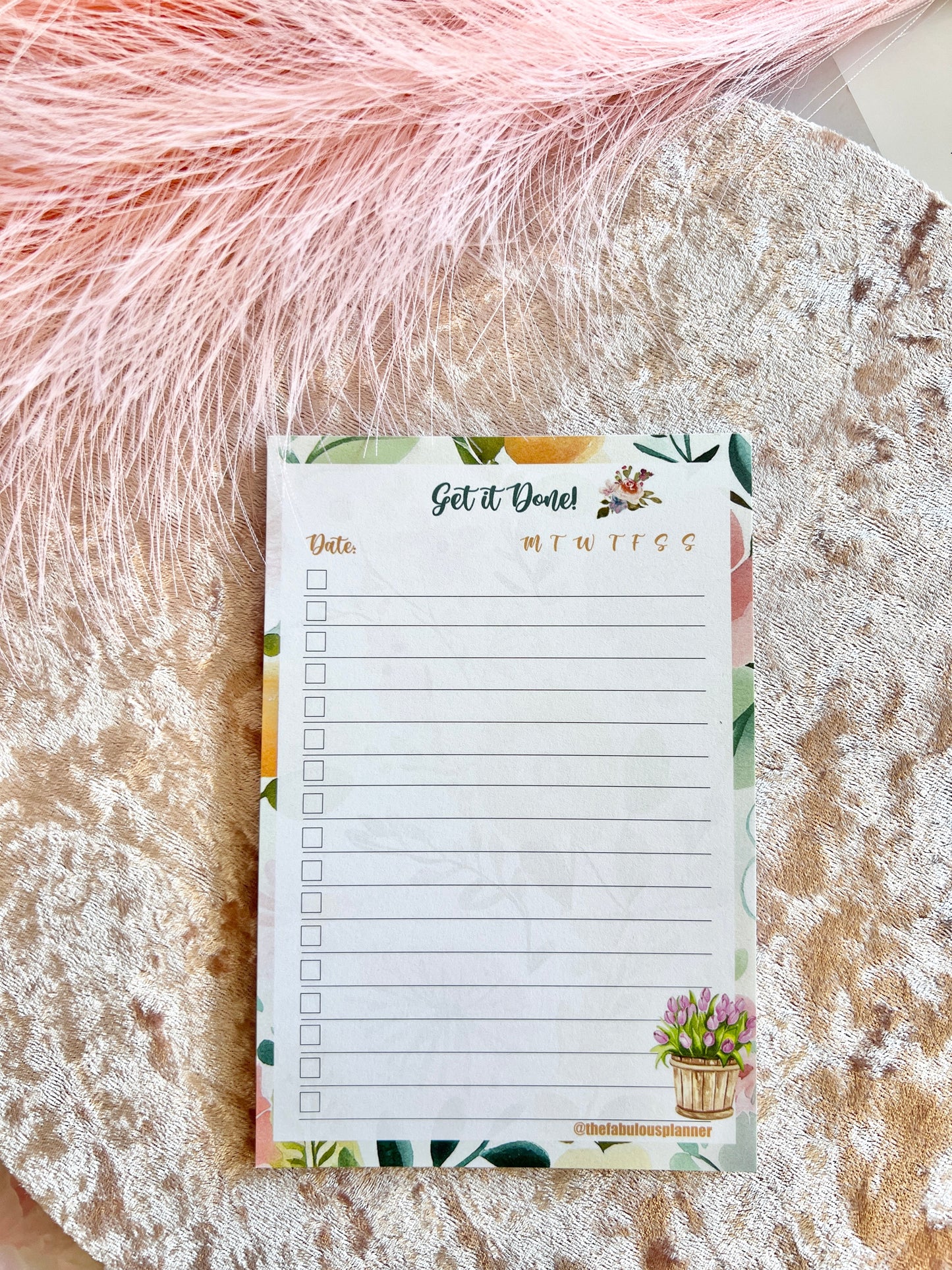 Get it done Checklist Notepad Memo Sticky Notes