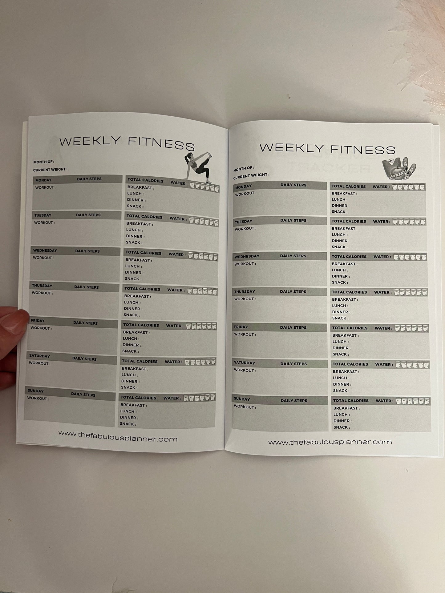 Fitness Workout Soft Cover Journal