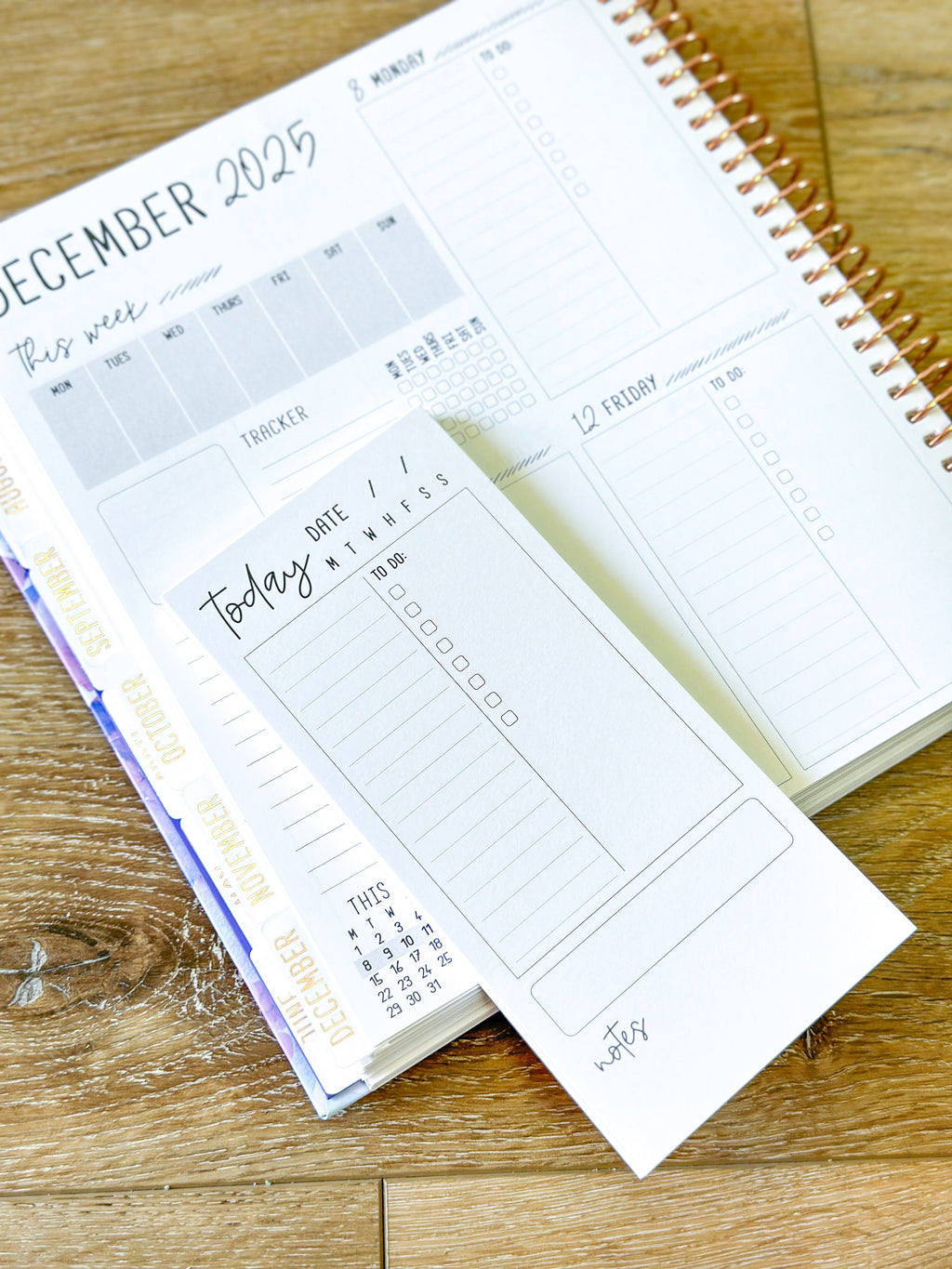 3.5x7.5 Daily Signature Layout Planner Notepad