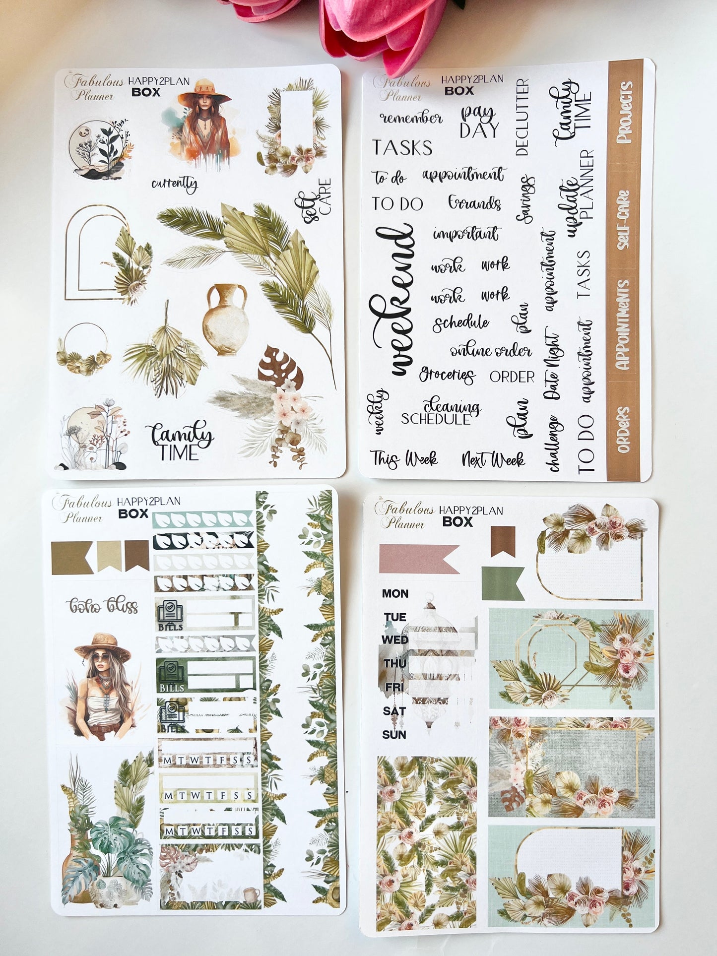 4 Sheets - Boho Chic Happy 2 Plan Collab