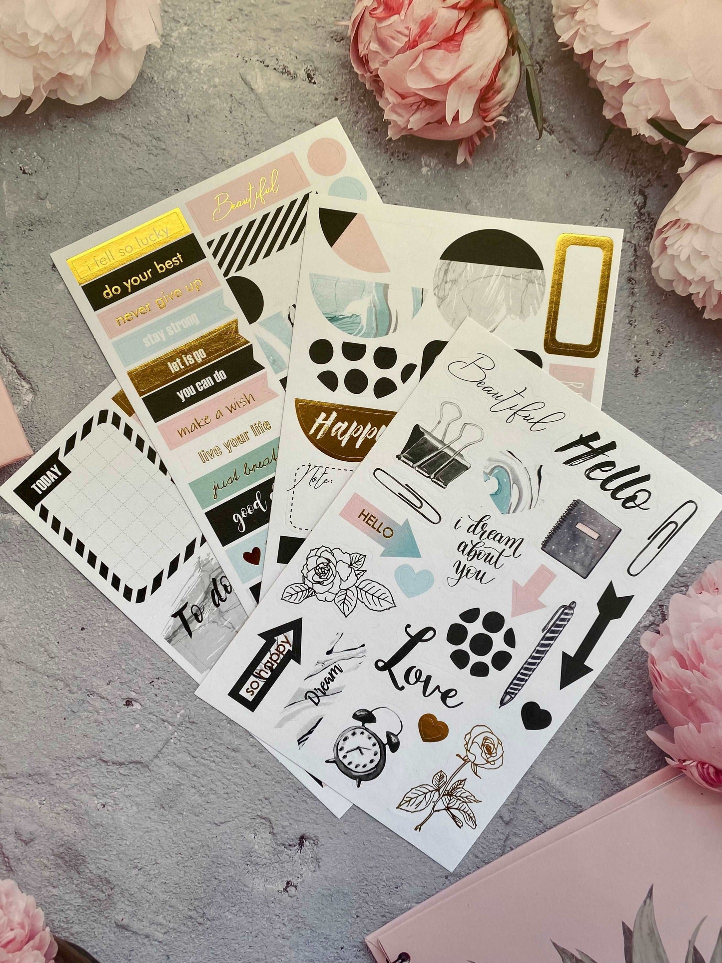 8 Sheets Functional Sticker Set for Planners