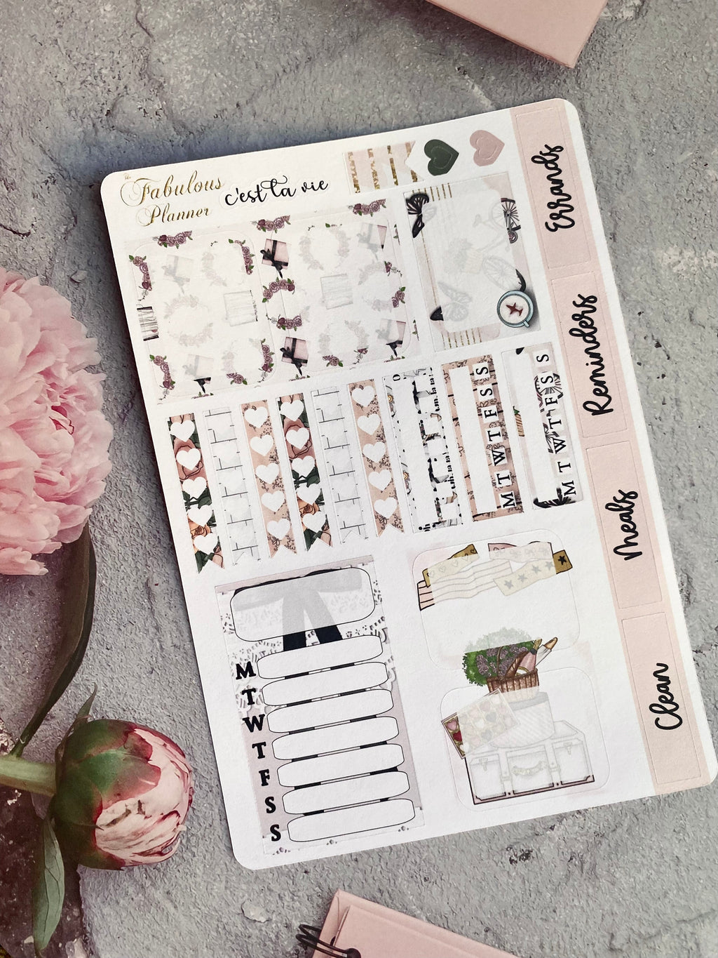 Paris Valentines C'est La Vie Sticker Kit