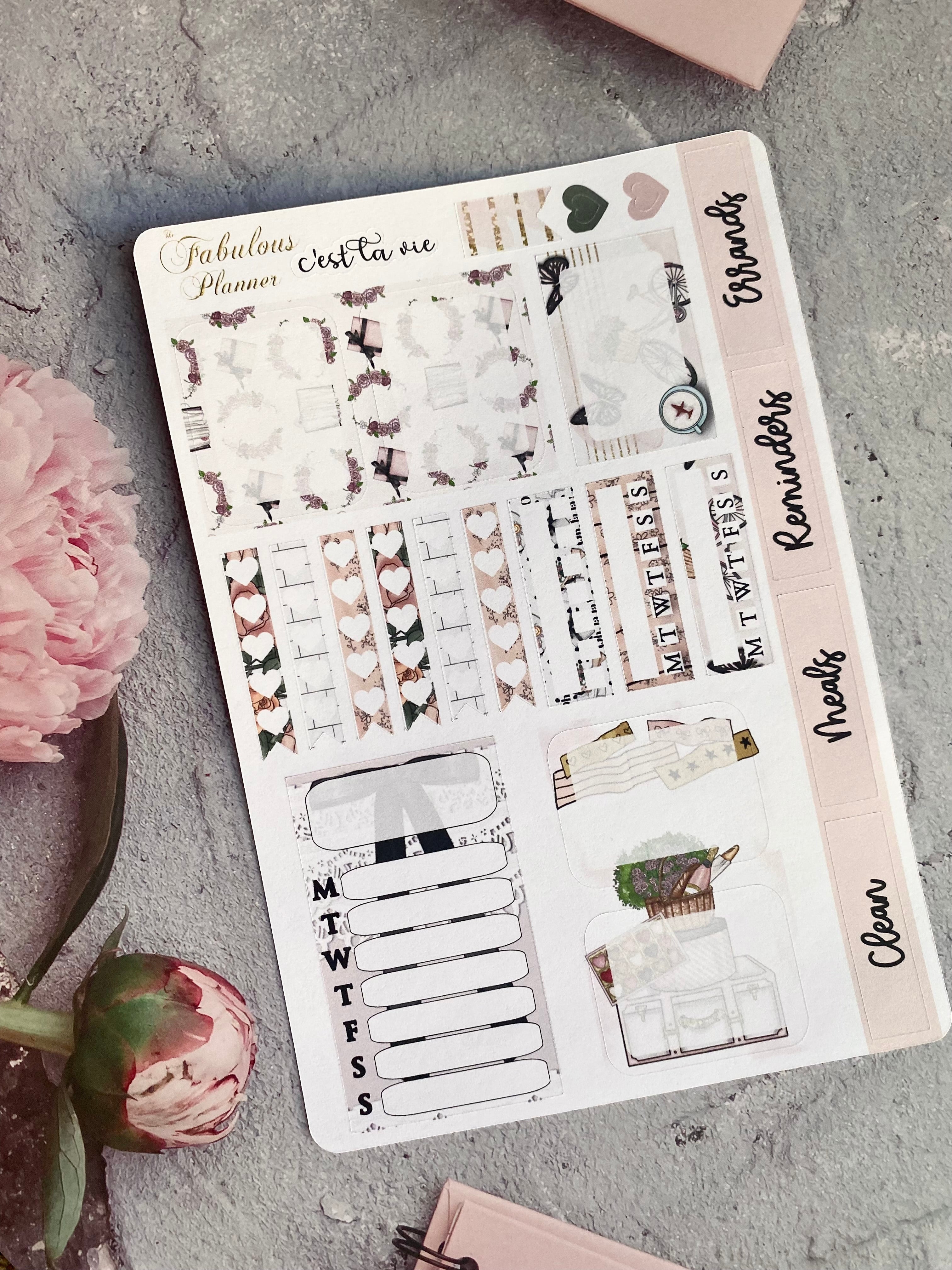 Paris Valentines C'est La Vie Sticker Kit
