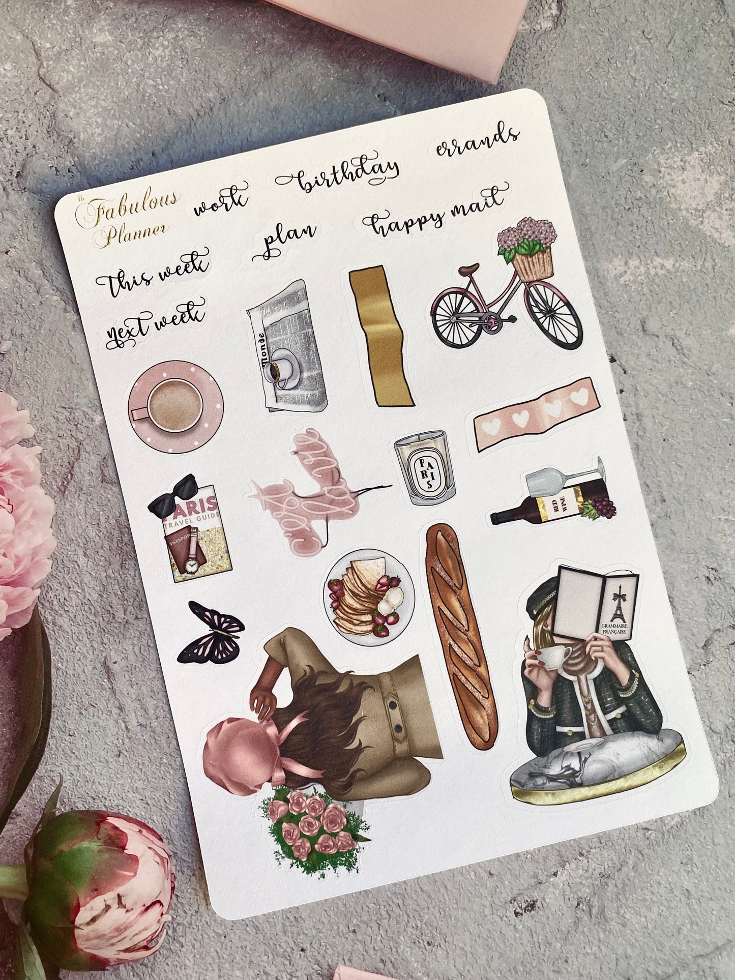 Paris Valentines C'est La Vie Sticker Kit