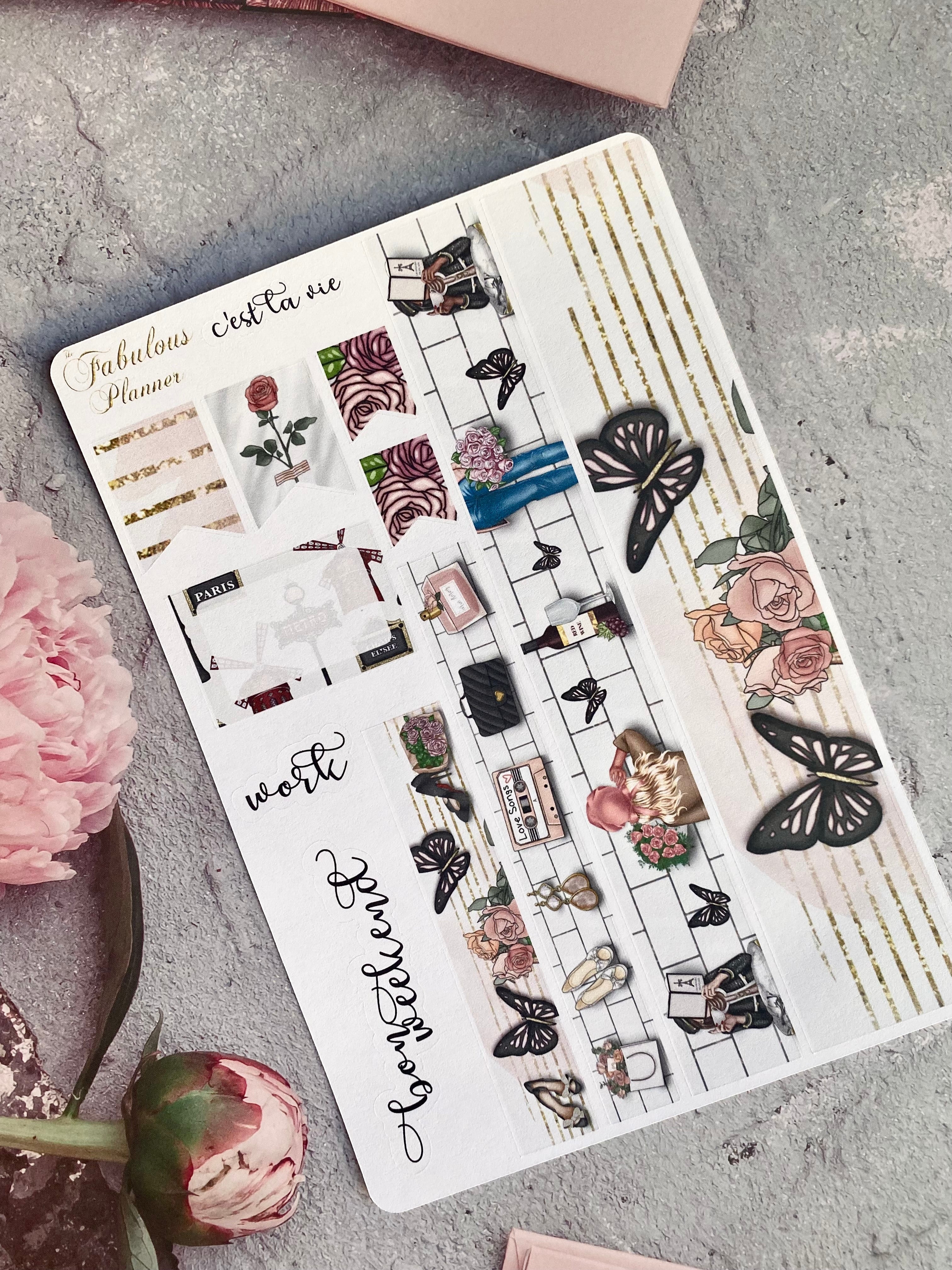 Paris Valentines C'est La Vie Sticker Kit