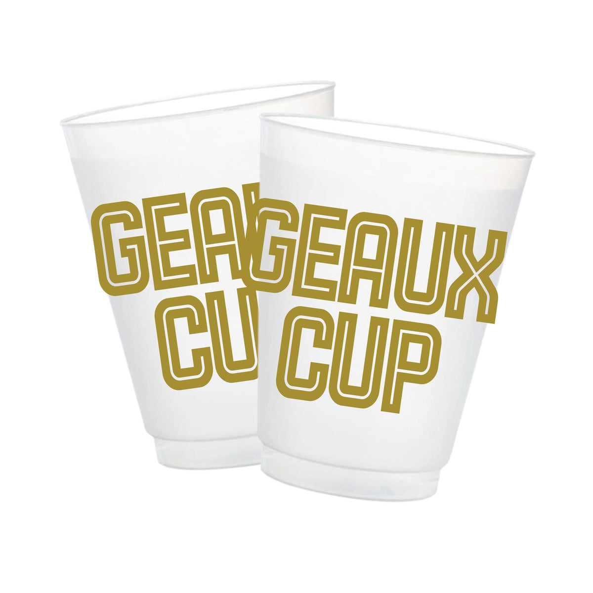 Geaux Cup Frosted Cups