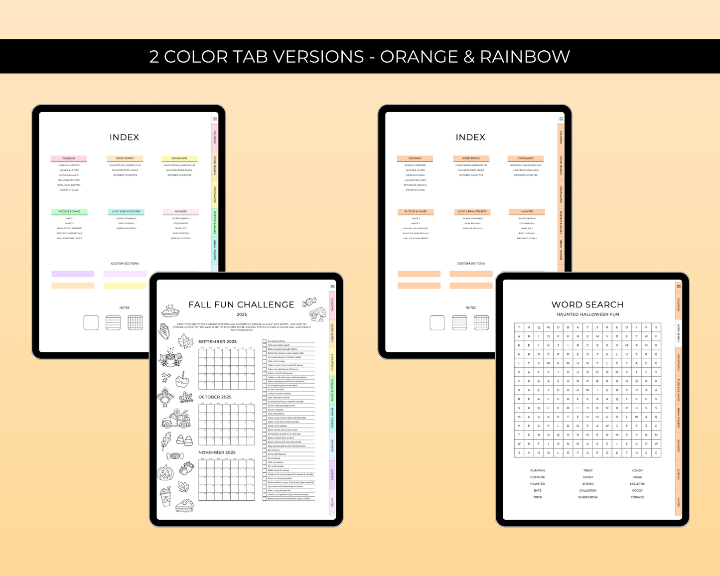 October Activity Book Bundle (Digital + Printable)