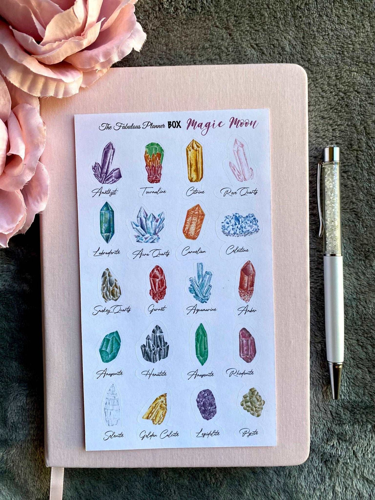 3 Sheet Magic Moon Sticker Sheet