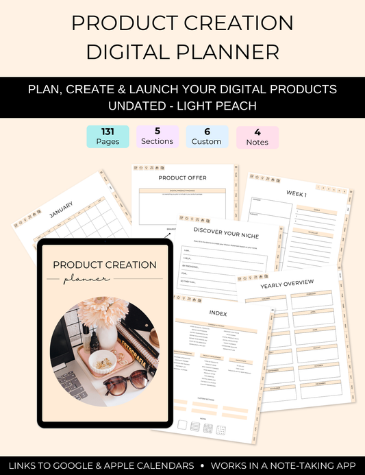 Product Creation Digital Planner