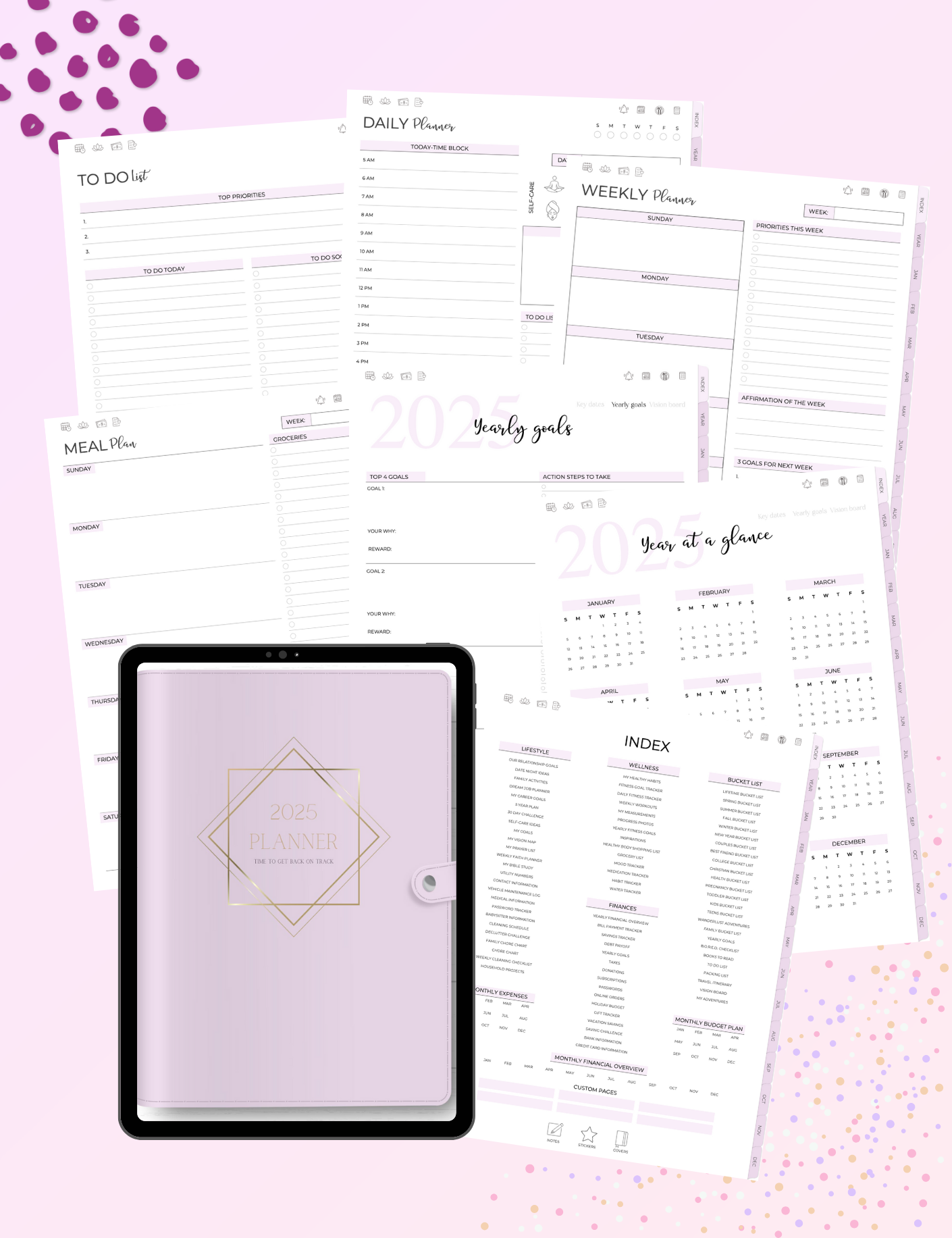 5-in-One Digital Planner Purple (2025 & Undated)