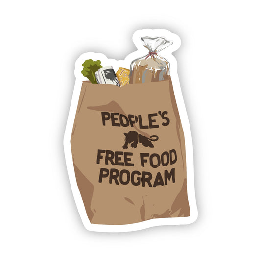 People's Free Food Bag Sticker