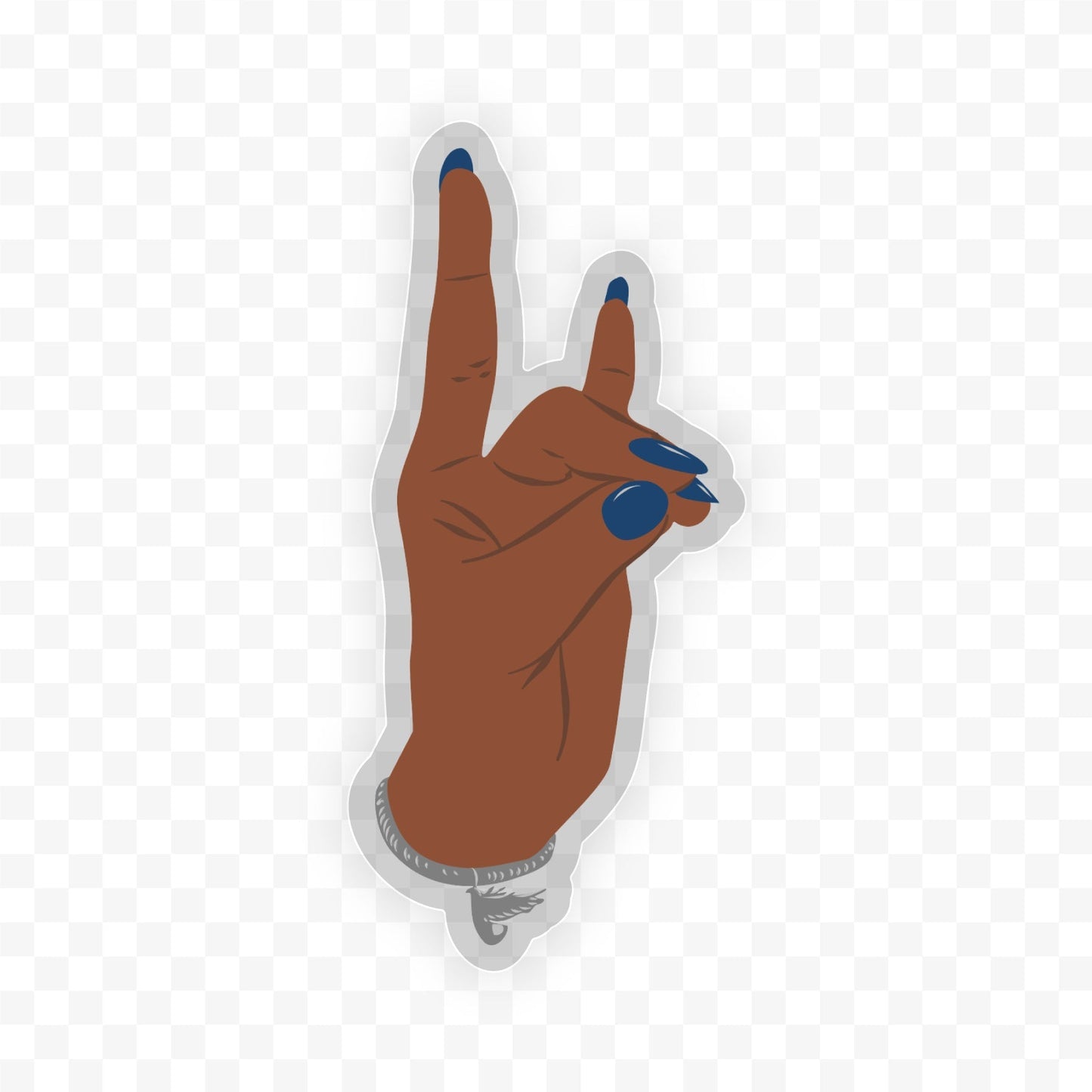 Sorority Inspired Blue Dove -Clear Sticker