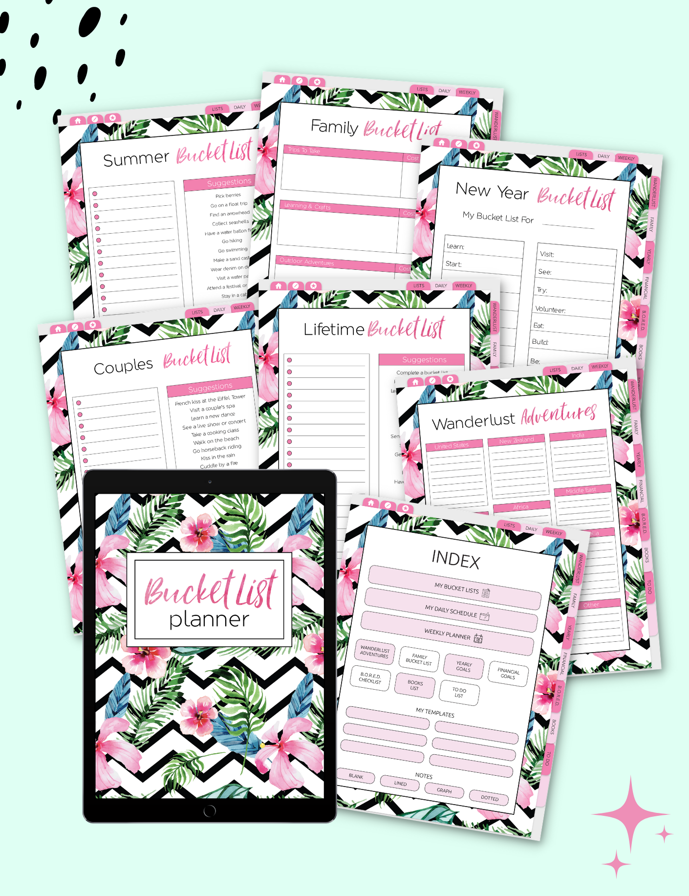 The Bucket List Digital Planner