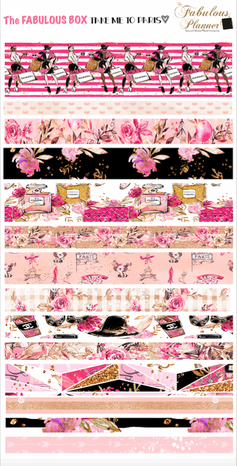 4 Sheets Take me to Paris Matte Stickers Kit