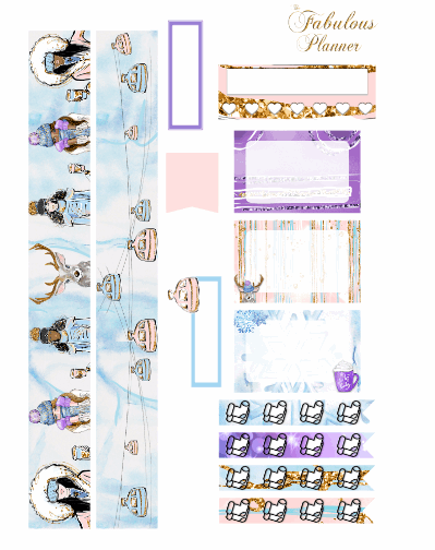 3 Sheets Ice Ice Baby Winter Stickers