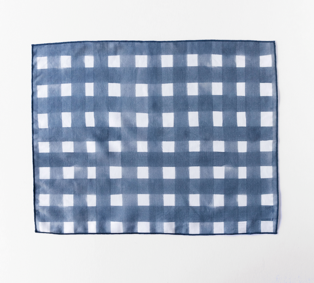 Blue Cross Hatch Placemat