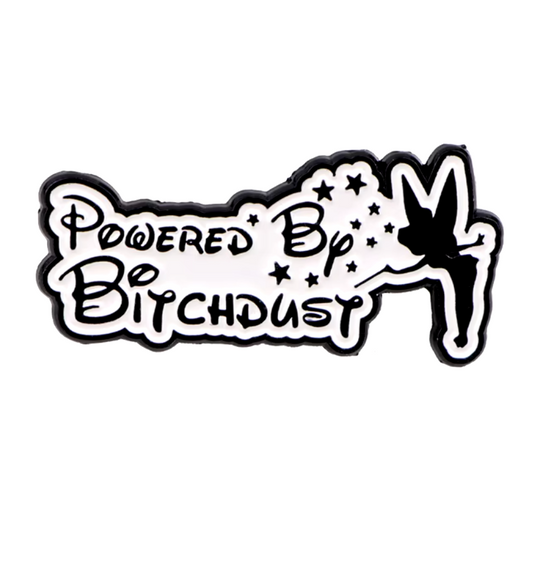 Powered by Bitchdust Enamel Pin