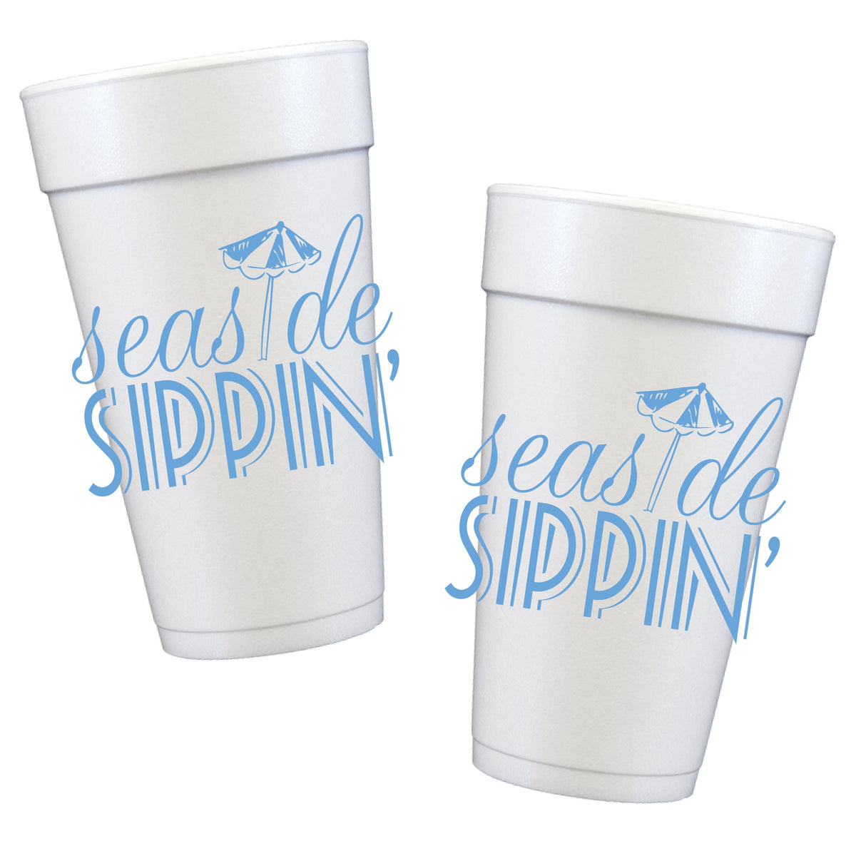 Seaside Sippin' Styrofoam Cups