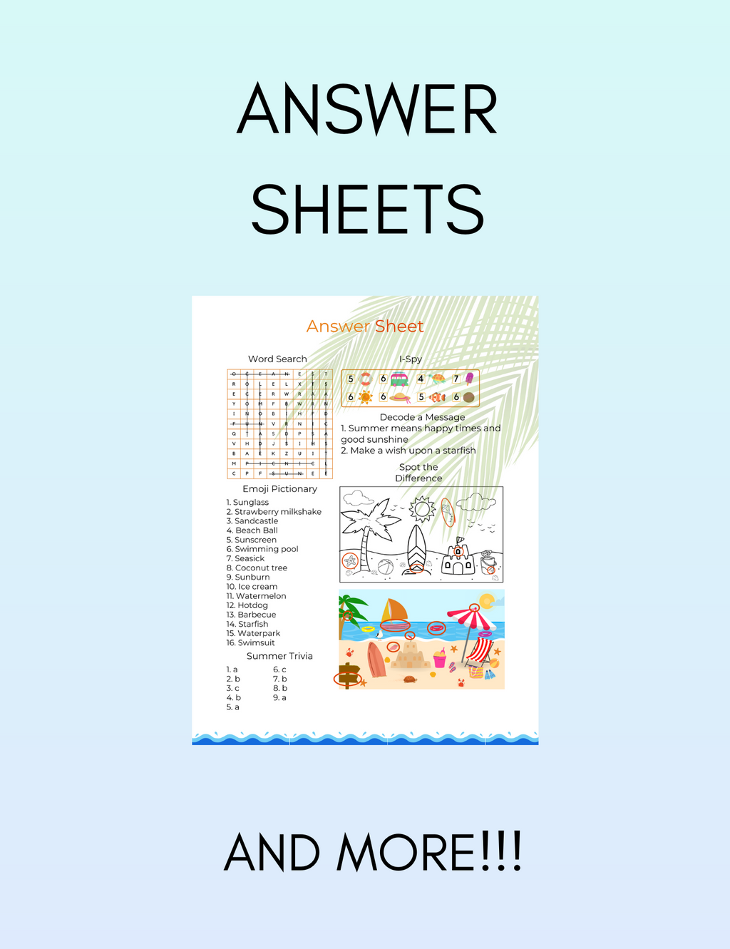 Summer Activity Pack for Kids!