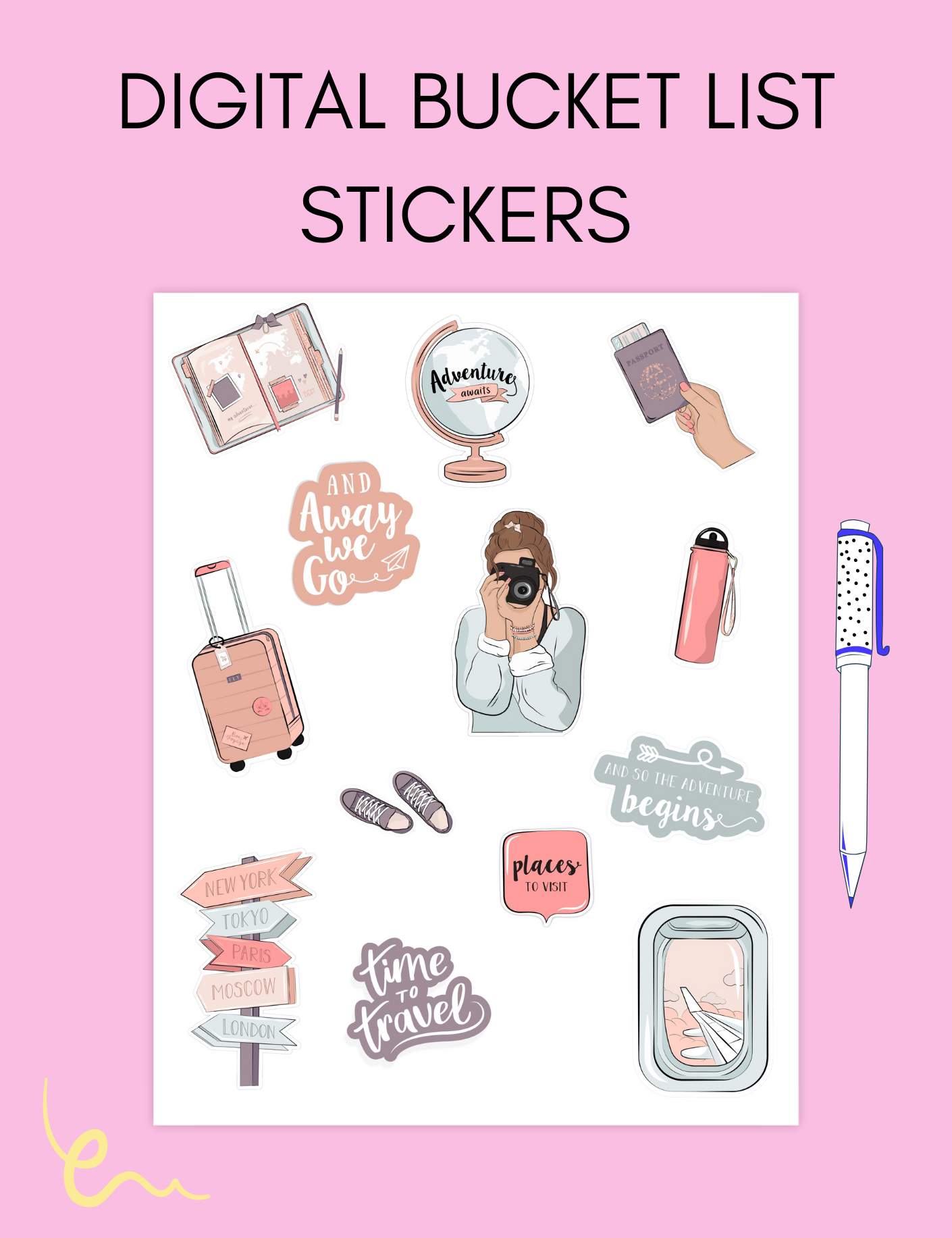 Bucket List Stickers