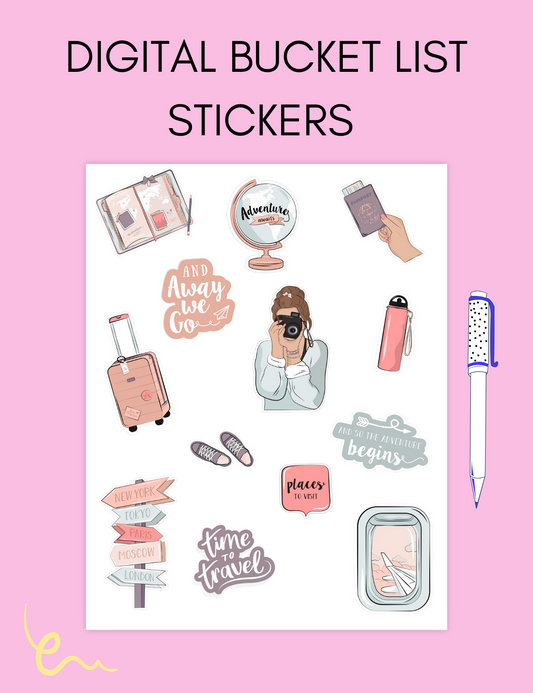 Bucket List Stickers