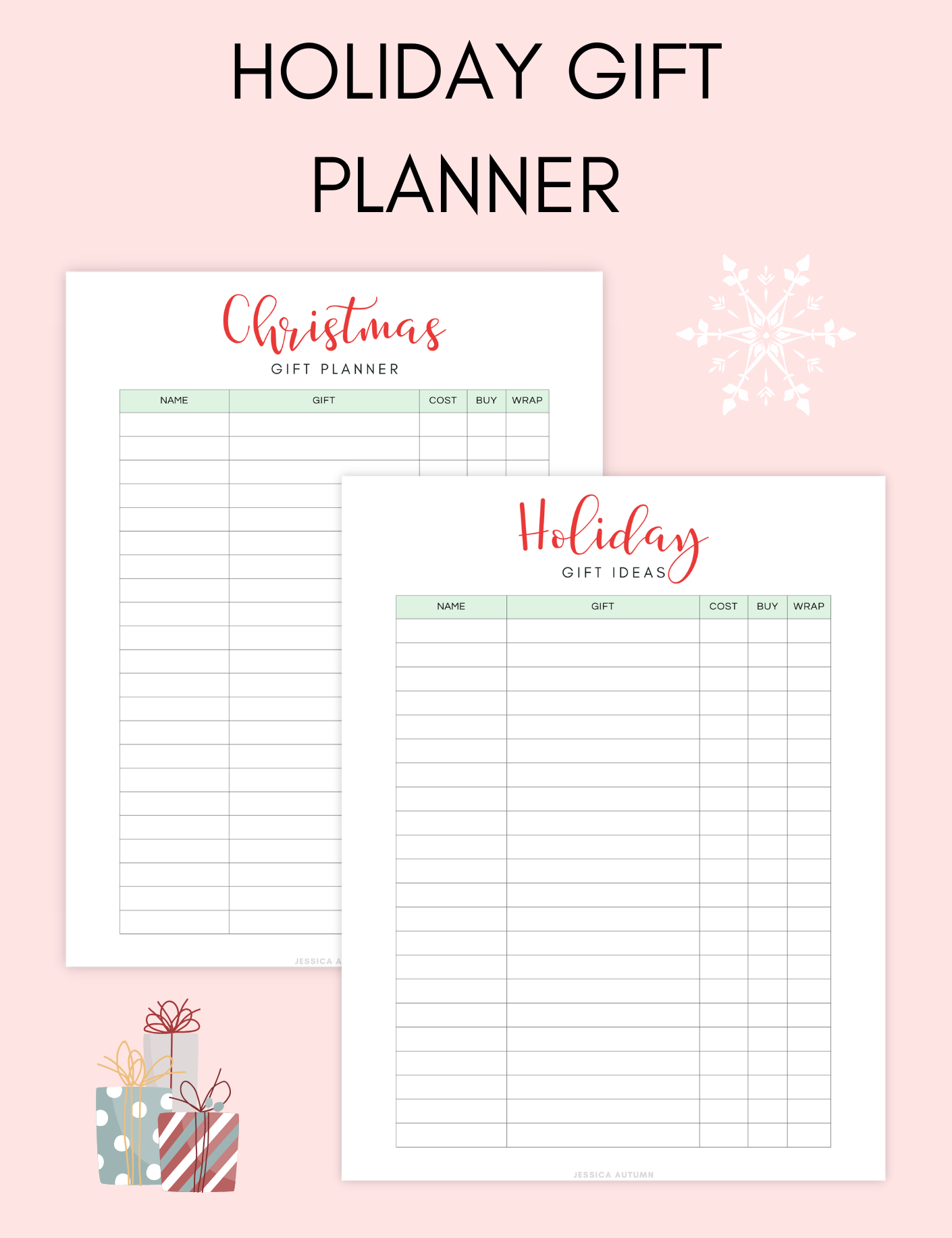 Holiday Gift Planner