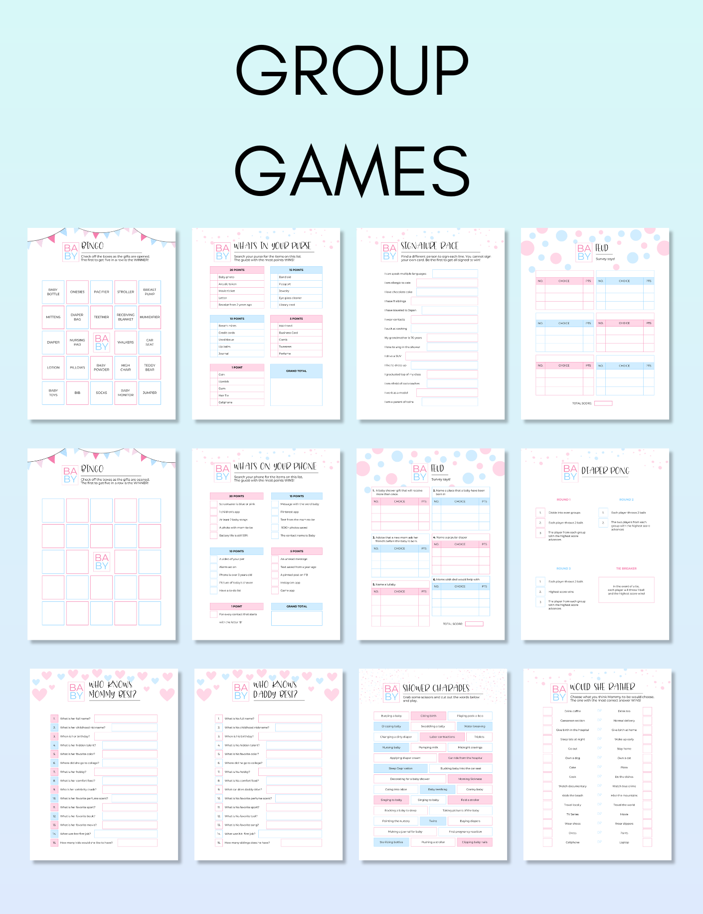 Baby Shower Games