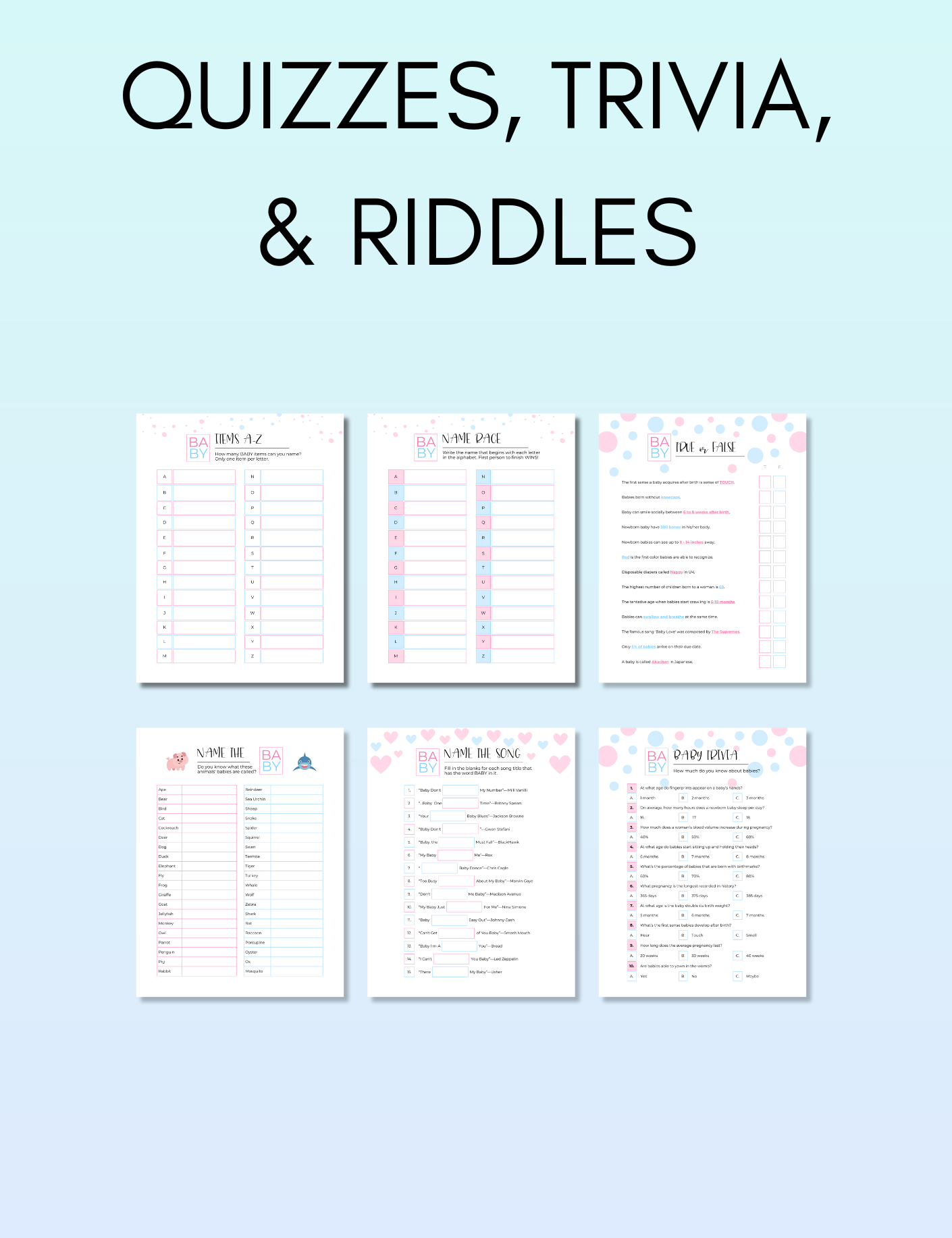 Baby Shower Games