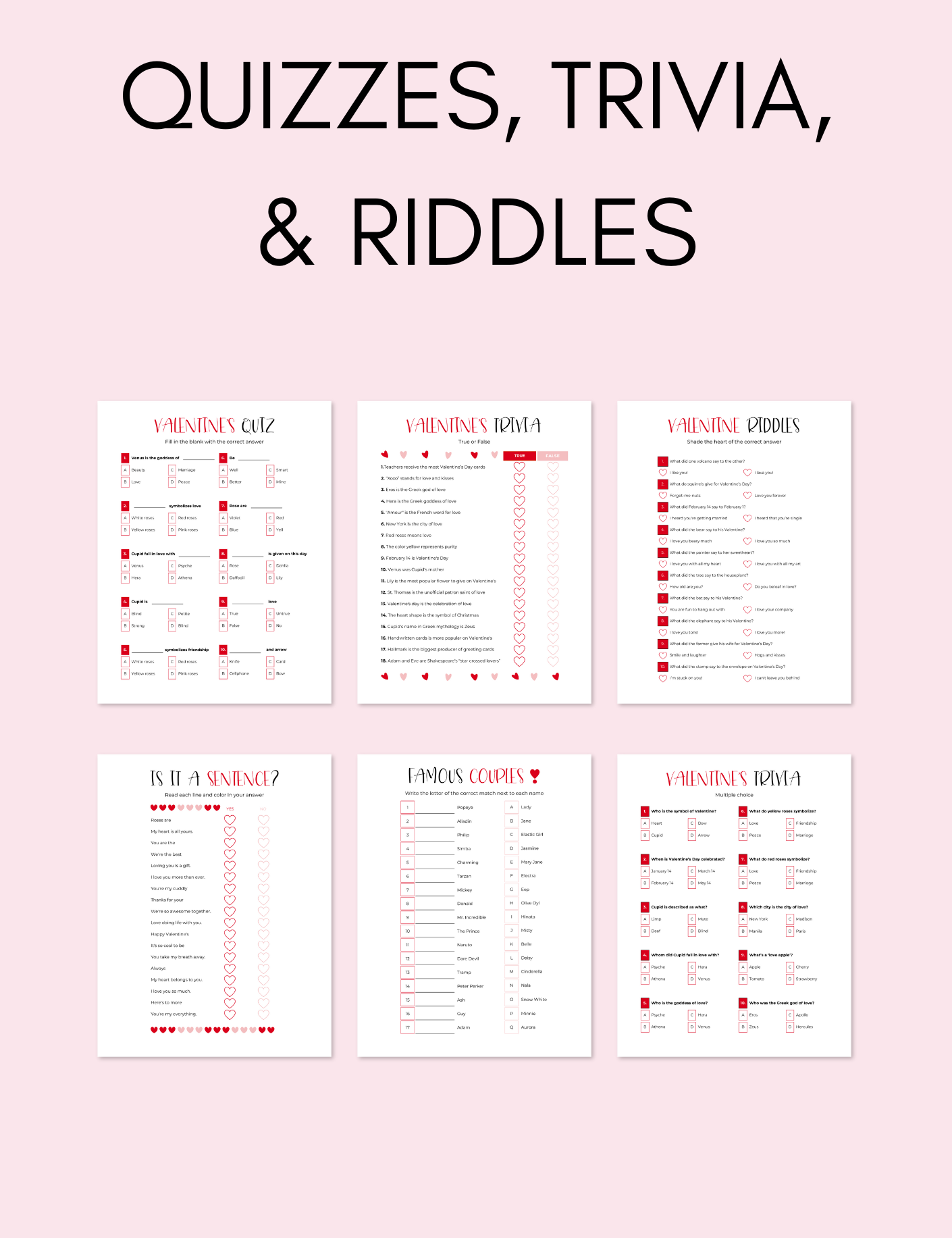 Valentine's Day Activity Pack