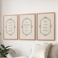 Funny Bathroom Art. Set of 3 Typography Quote Prints