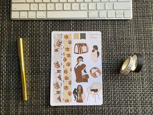 3 Sheets Dog Mom Stickers