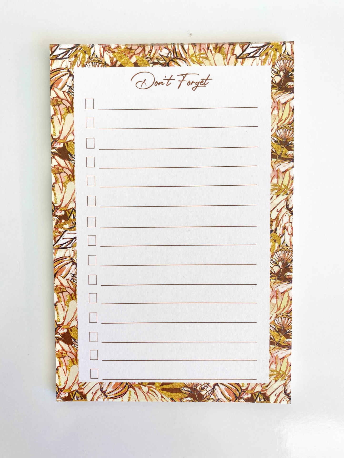 Autumn Fall Leaves Checklist Notepad Memo Sticky Notes