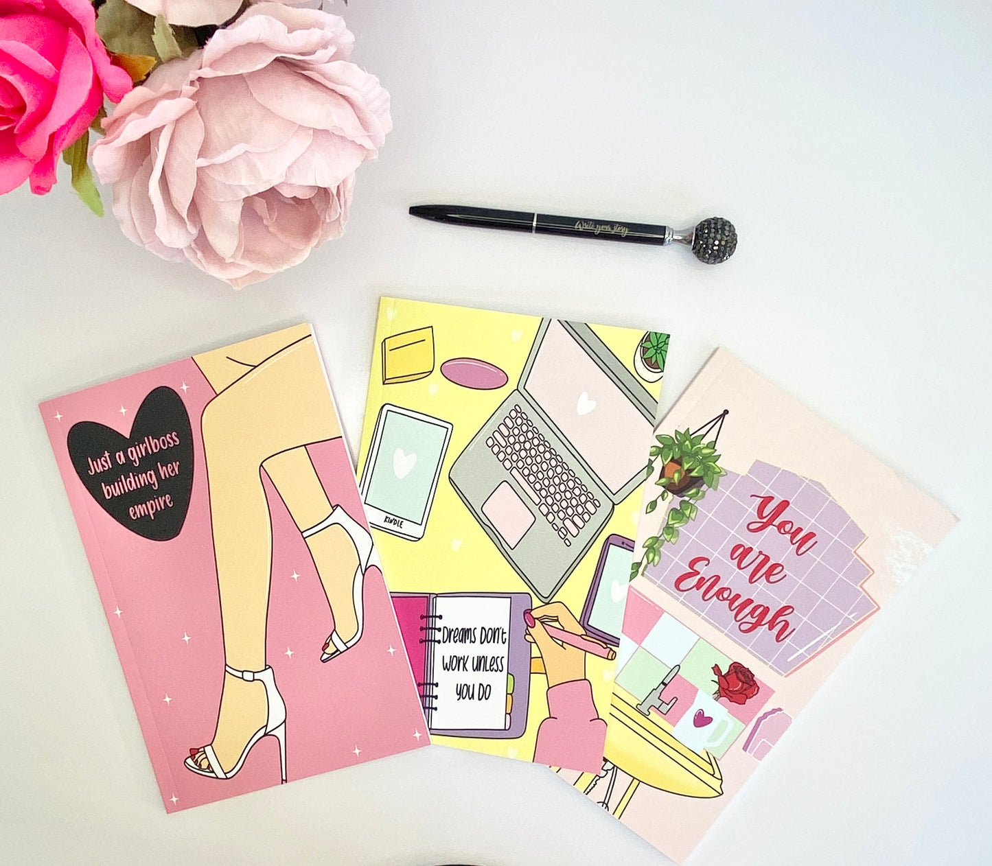 Girls Boss Mini Journal Colorful Collection