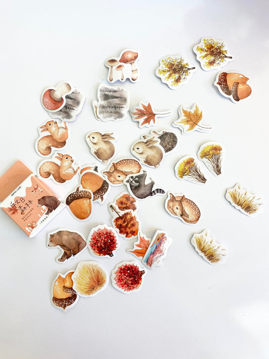 Fall Autumn Die Cut Stickers