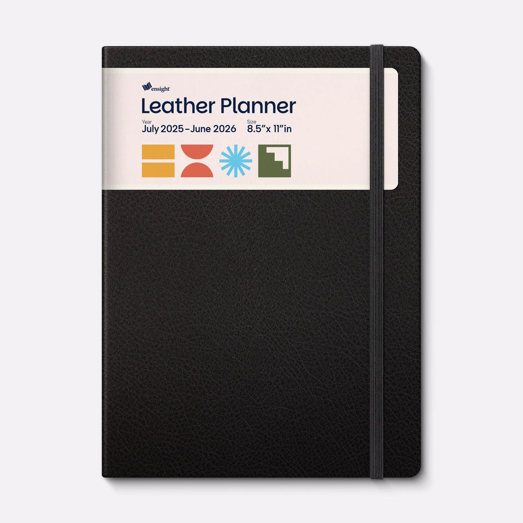Leather Planner Jun 2025 - Jul 2026