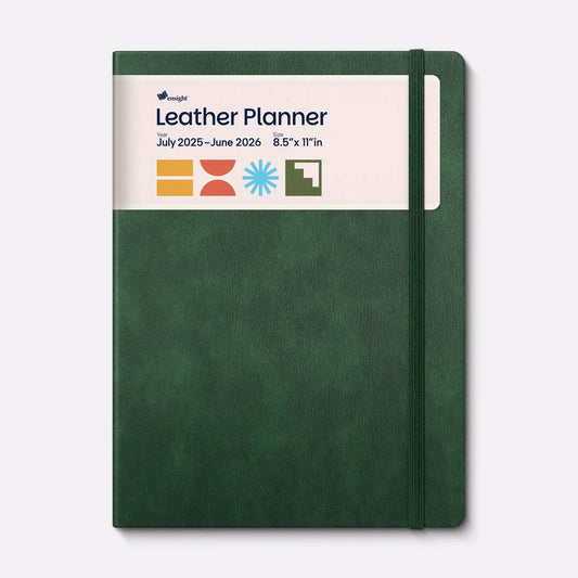 Leather Planner Jun 2025 - Jul 2026