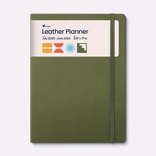 Leather Planner Jun 2025 - Jul 2026