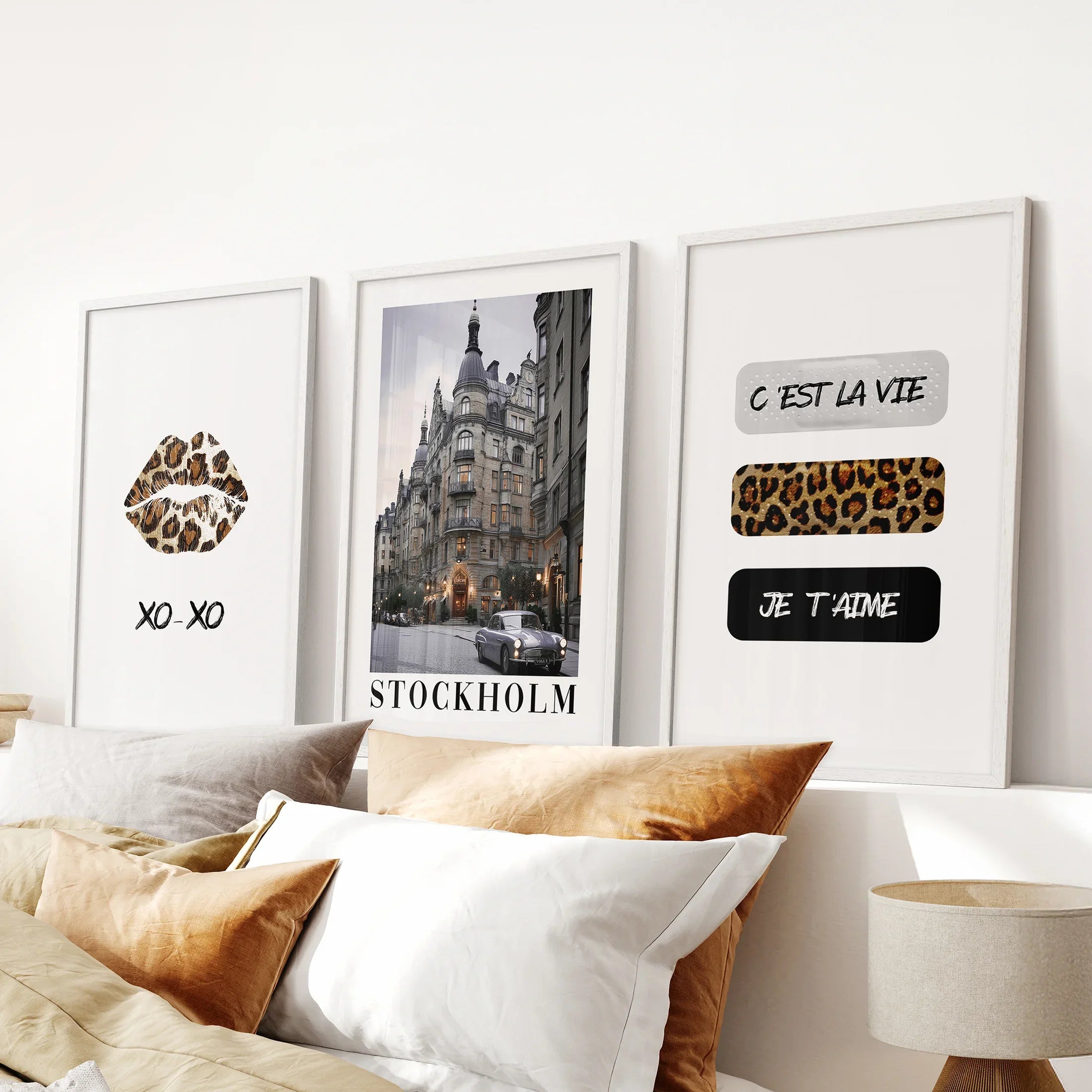Retro Coquette Aesthetic Decor. Set of 3 Fashion Art Prints