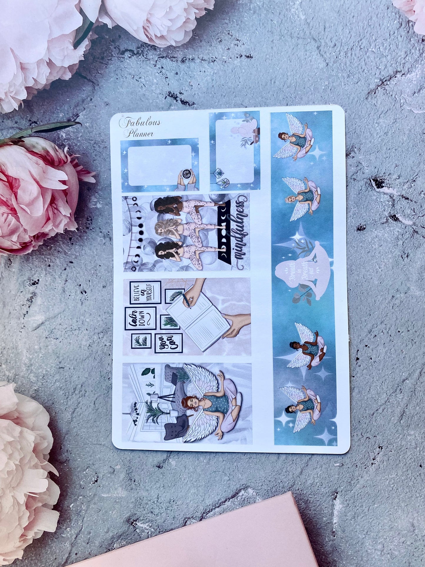 Mindfulness and Self Care Stickers Kit - 4 Sheet