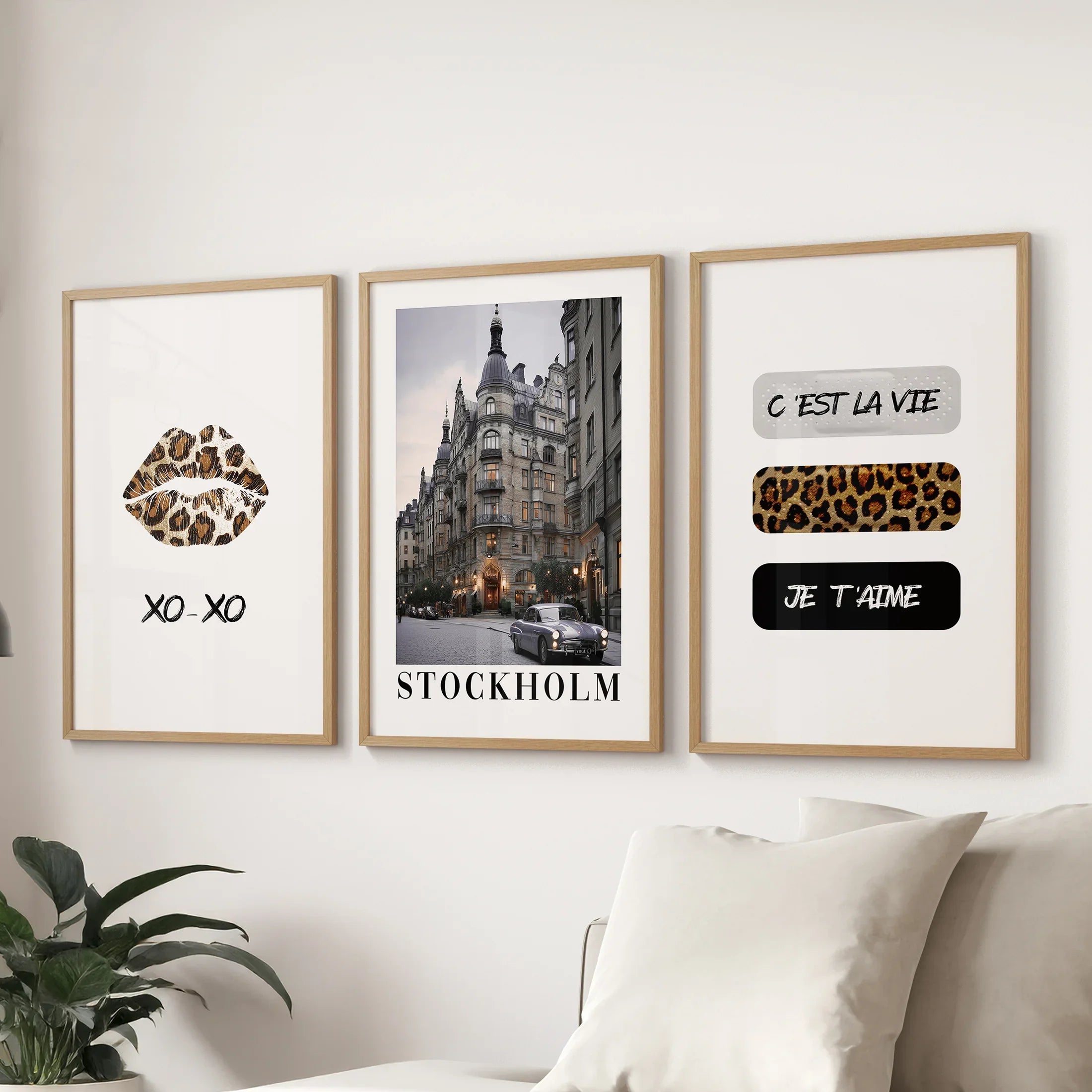 Retro Coquette Aesthetic Decor. Set of 3 Fashion Art Prints