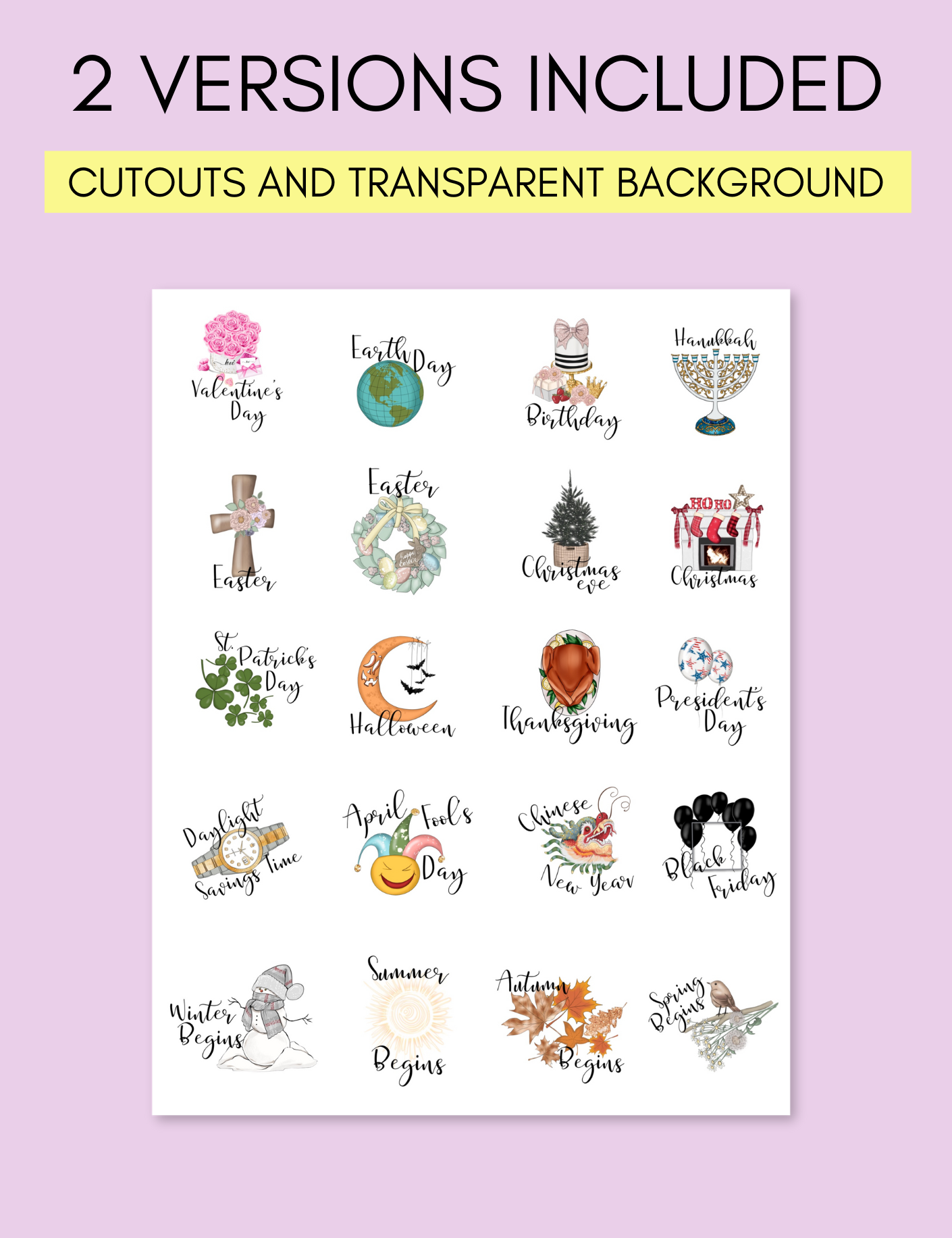 Holiday Reminder Stickers