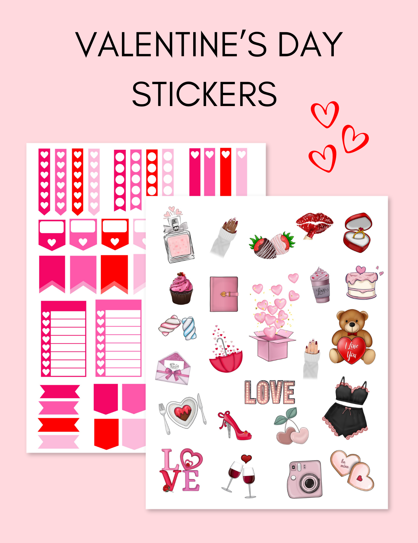 Digital Valentine's Day Stickers