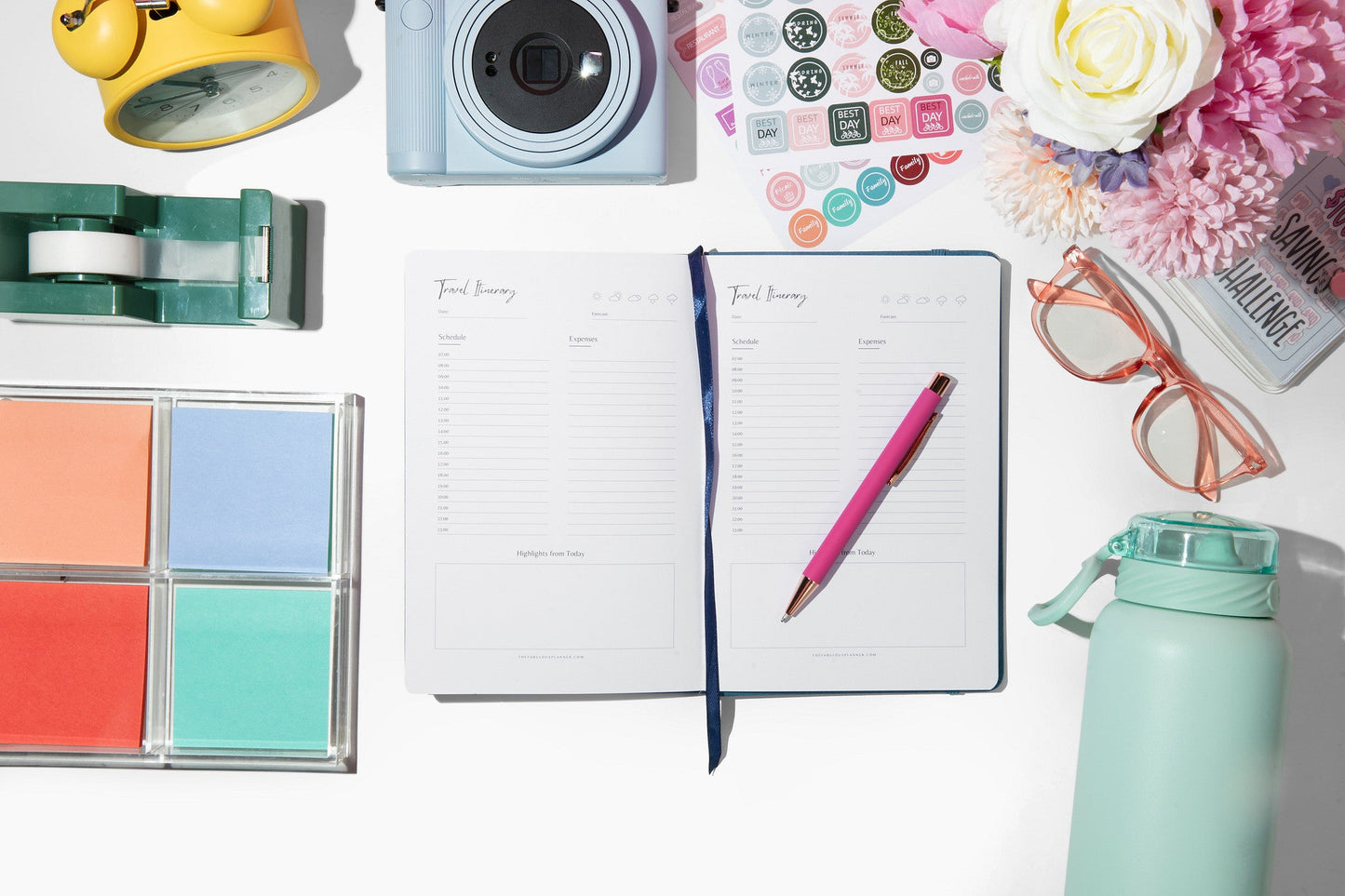 Bon Voyage Travel Journal | Vacation Planner & Memory Keeping Book