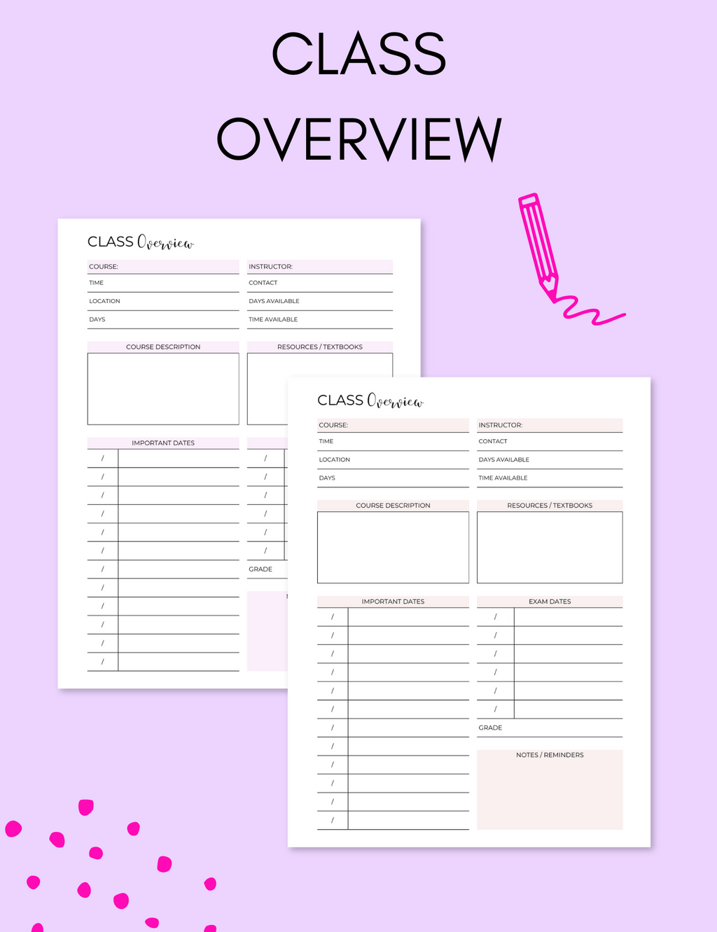 Class Overview