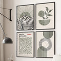 Yayoi Kusama, Bauhaus Inspired Wall Decor. Set of 4 Boho Art